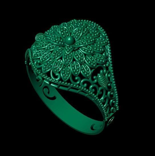 Gold Ring 16 3D print model_4