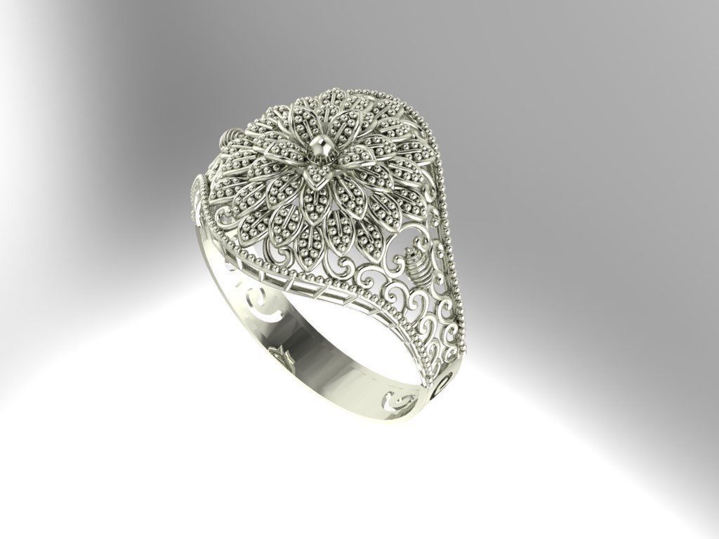 Gold Ring 16 3D print model_1