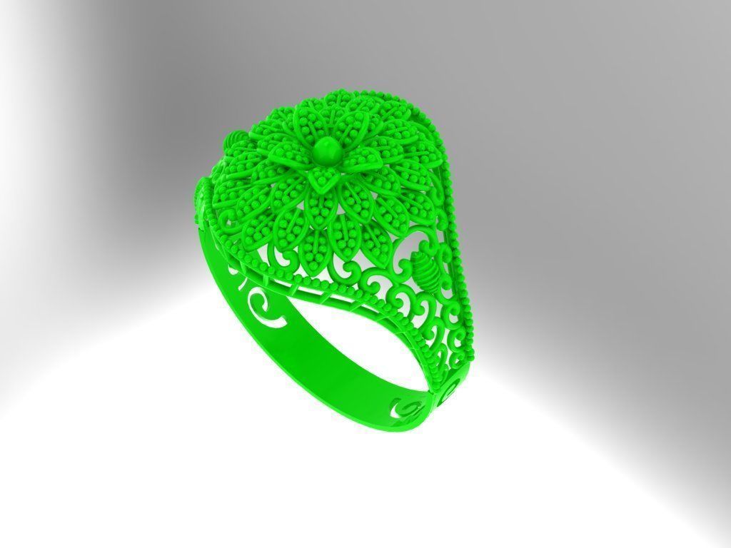Gold Ring 16 3D print model_2