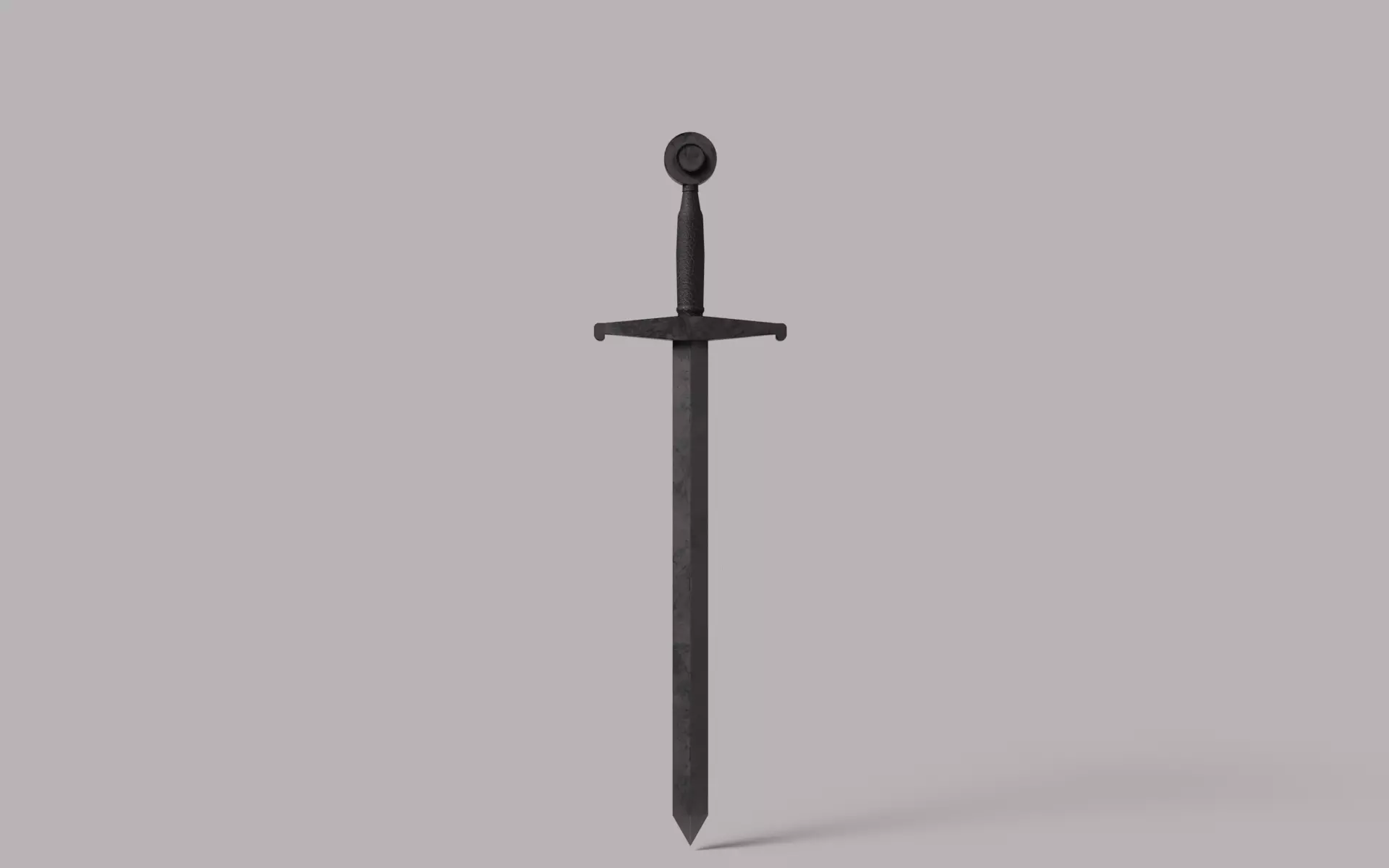 realistic sword Low-poly 3D model