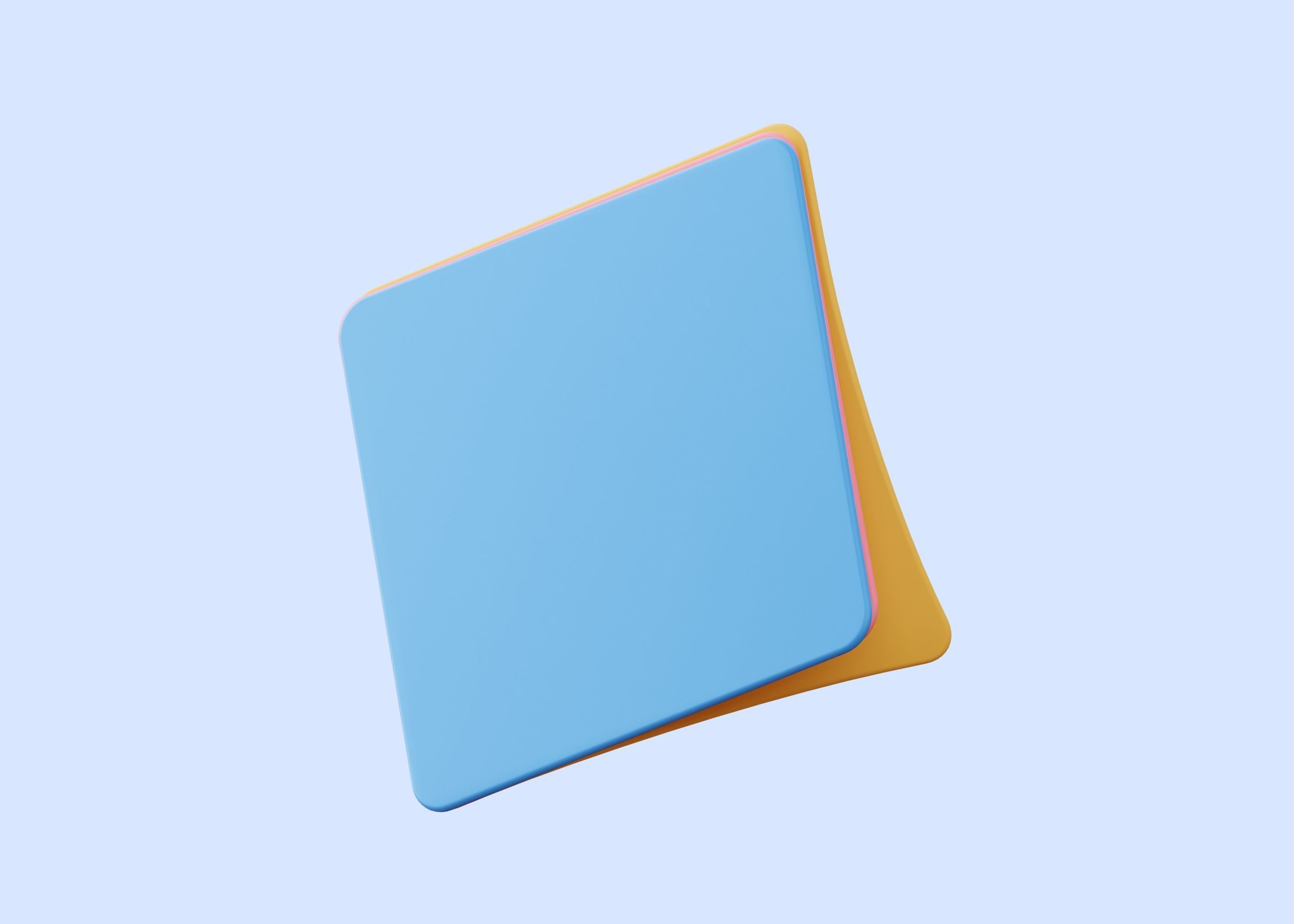 Post it Sticky Note Illustration Low-poly 3D model_6