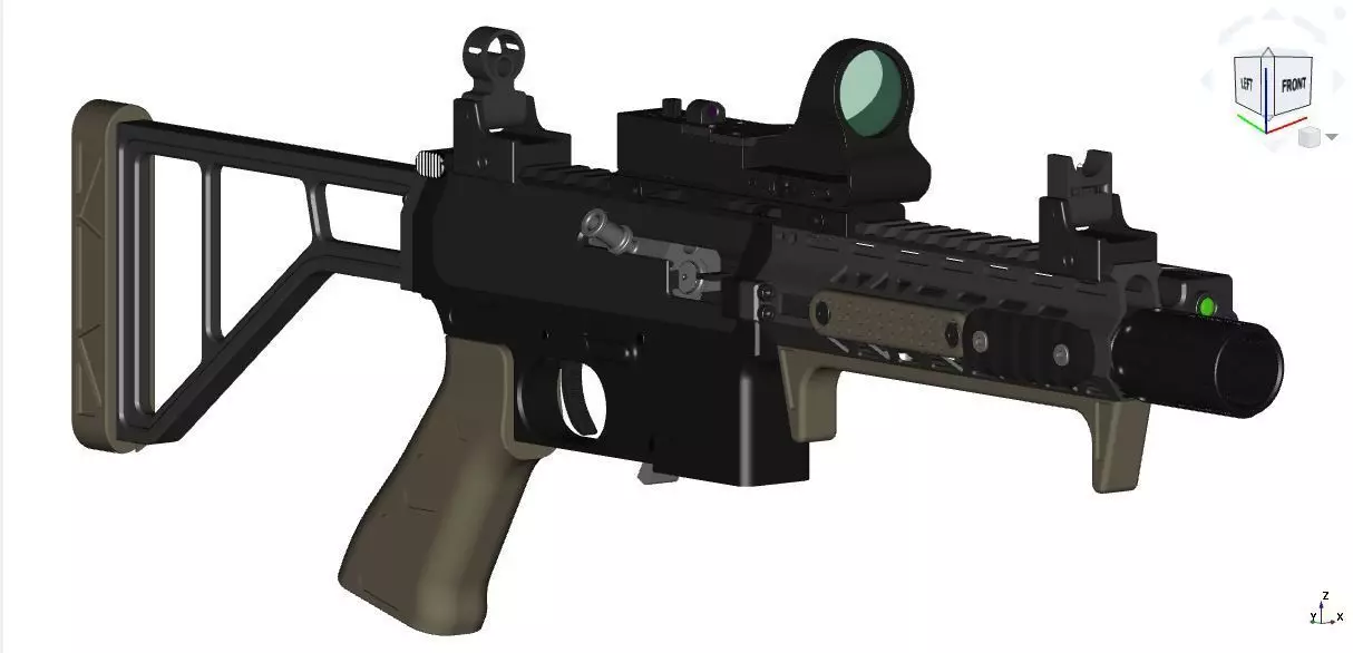MGS-9 SMG CAD files 3D model_0