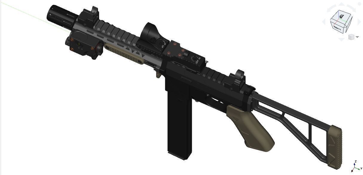 MGS-9 SMG CAD files 3D model_14