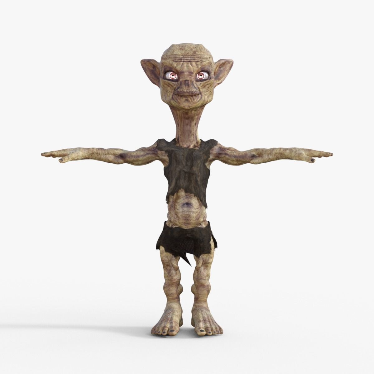 Scary Monster Rigged 3D model_1