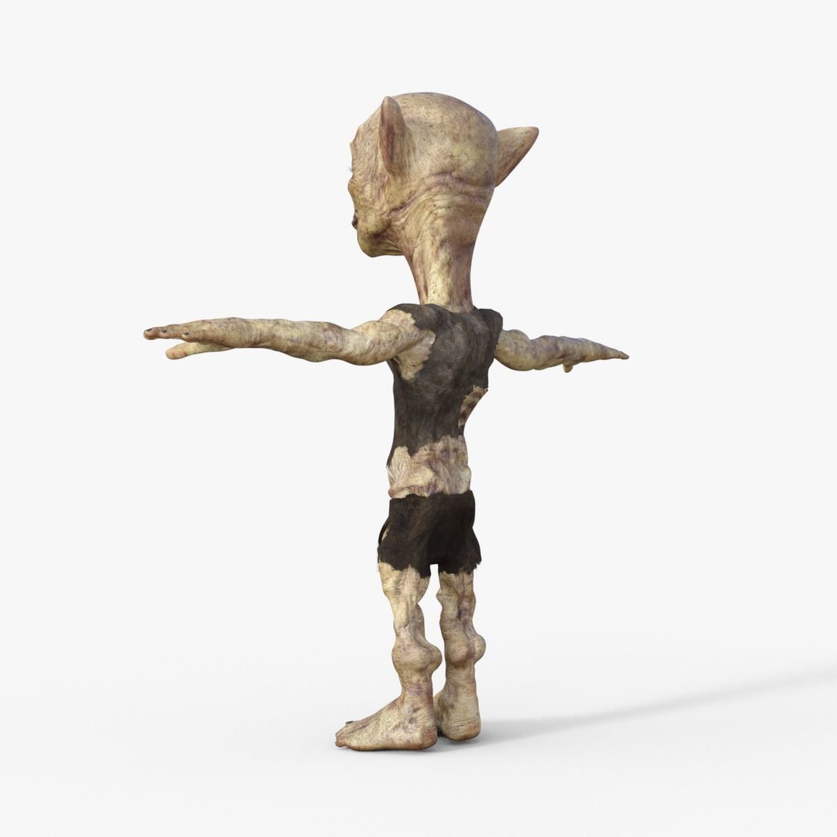 Scary Monster Rigged 3D model_3