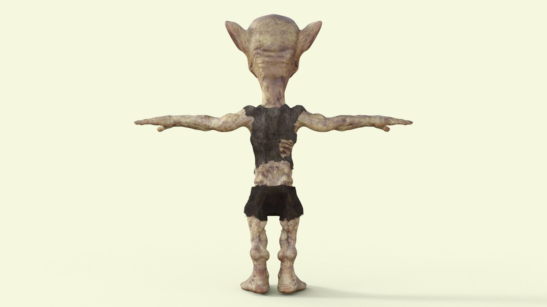 Scary Monster Rigged 3D model_16