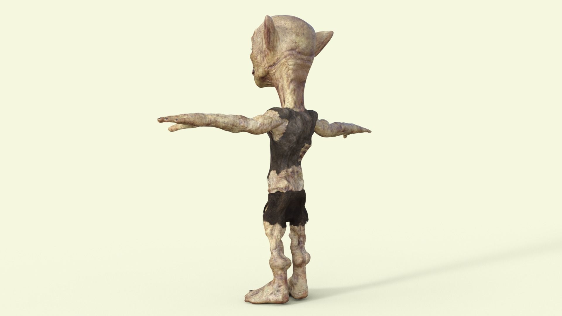 Scary Monster Rigged 3D model_23