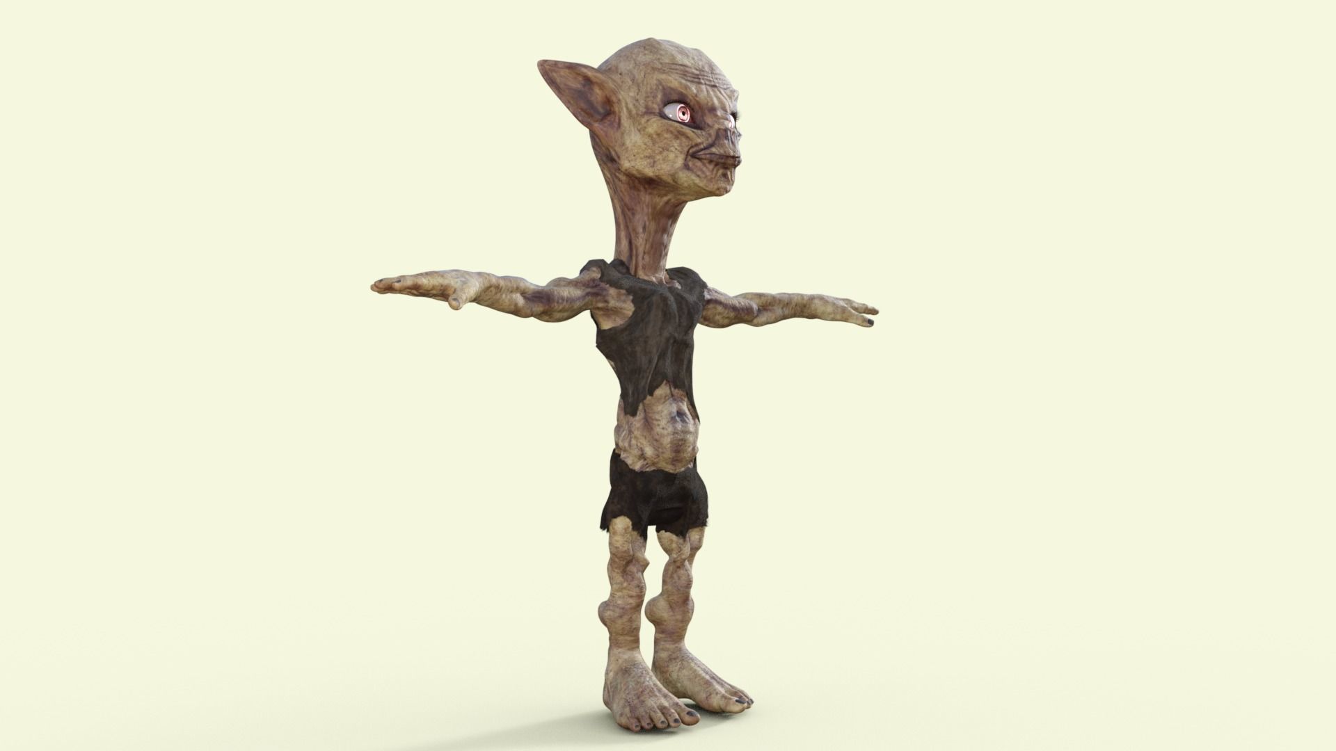 Scary Monster Rigged 3D model_19