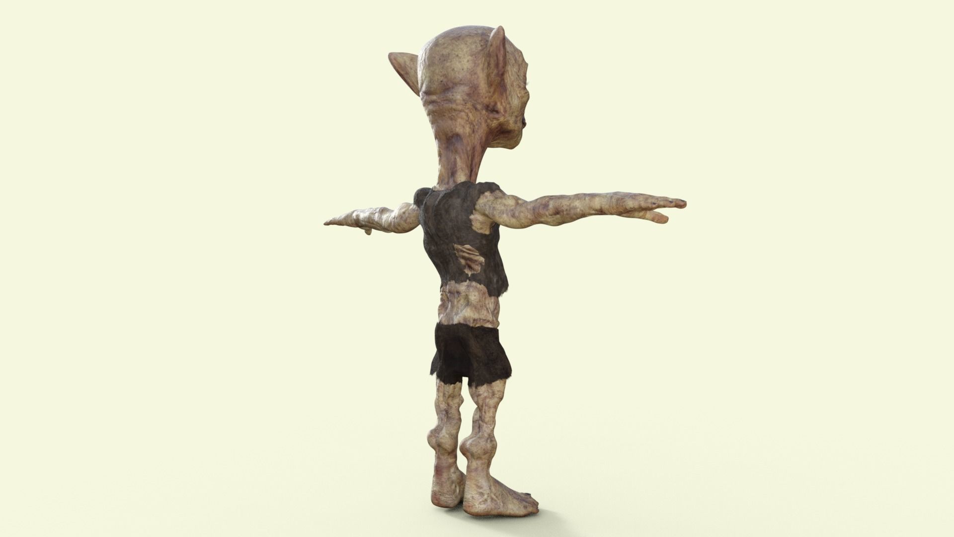 Scary Monster Rigged 3D model_17