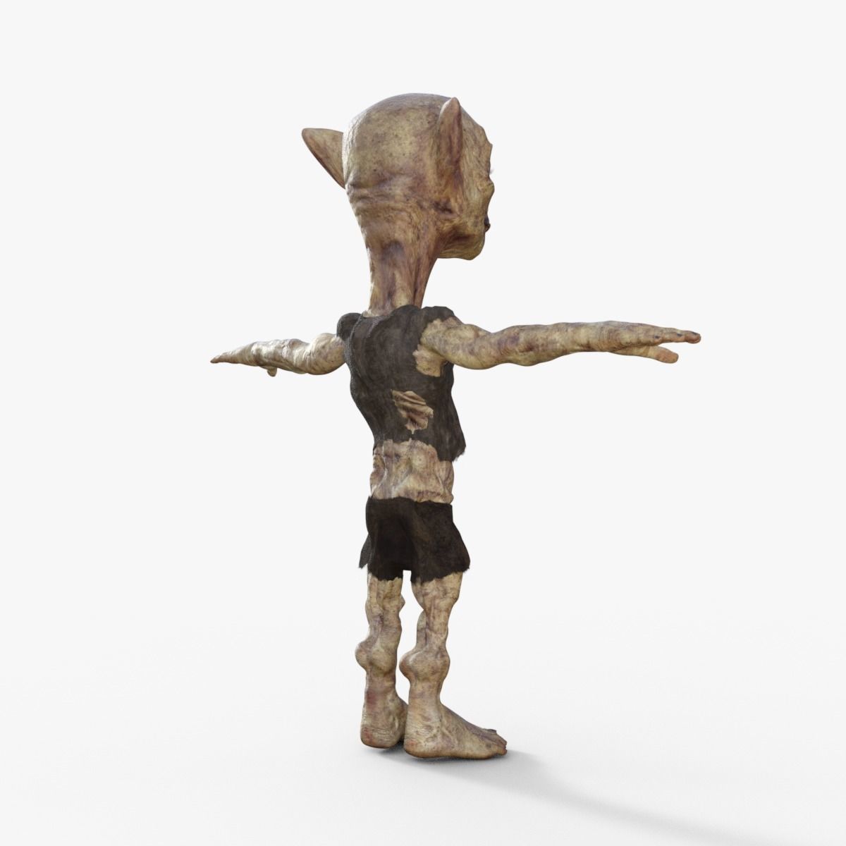 Scary Monster Rigged 3D model_5