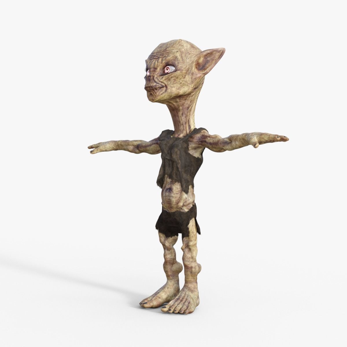 Scary Monster Rigged 3D model_9