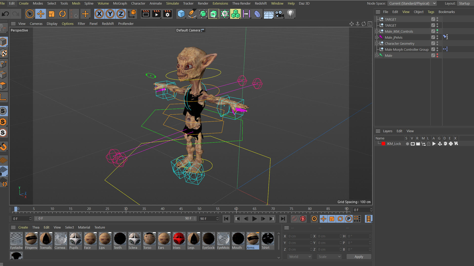 Scary Monster Rigged 3D model_37