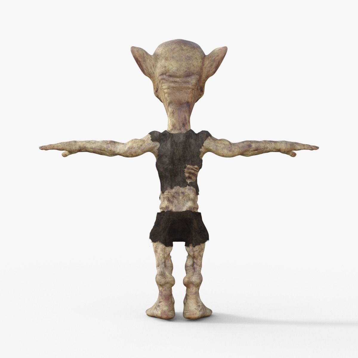 Scary Monster Rigged 3D model_4