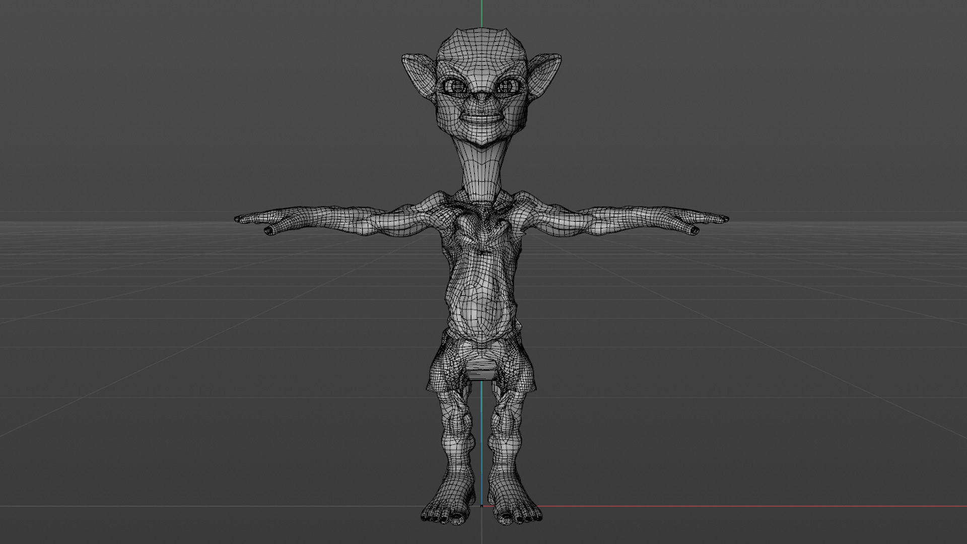 Scary Monster Rigged 3D model_36