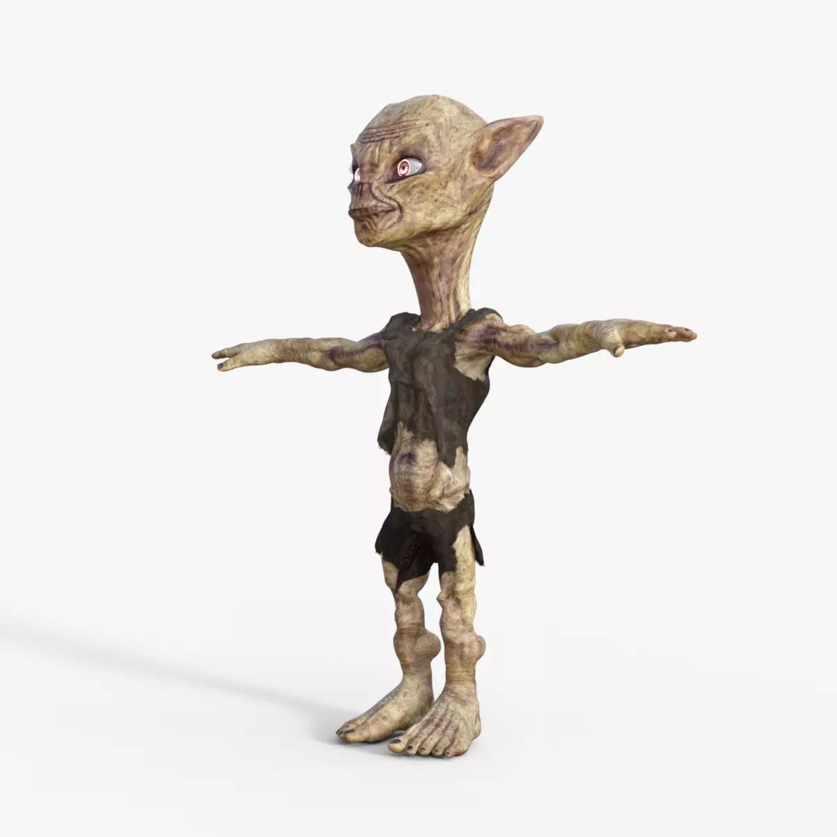 Scary Monster Rigged 3D model_0