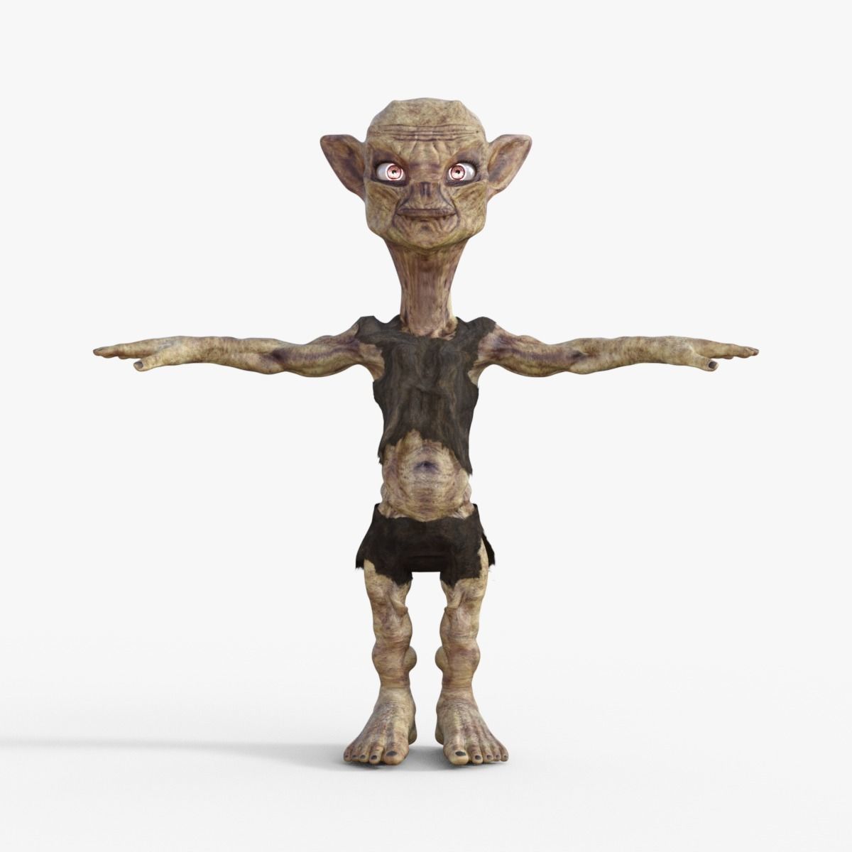 Scary Monster Rigged 3D model_8