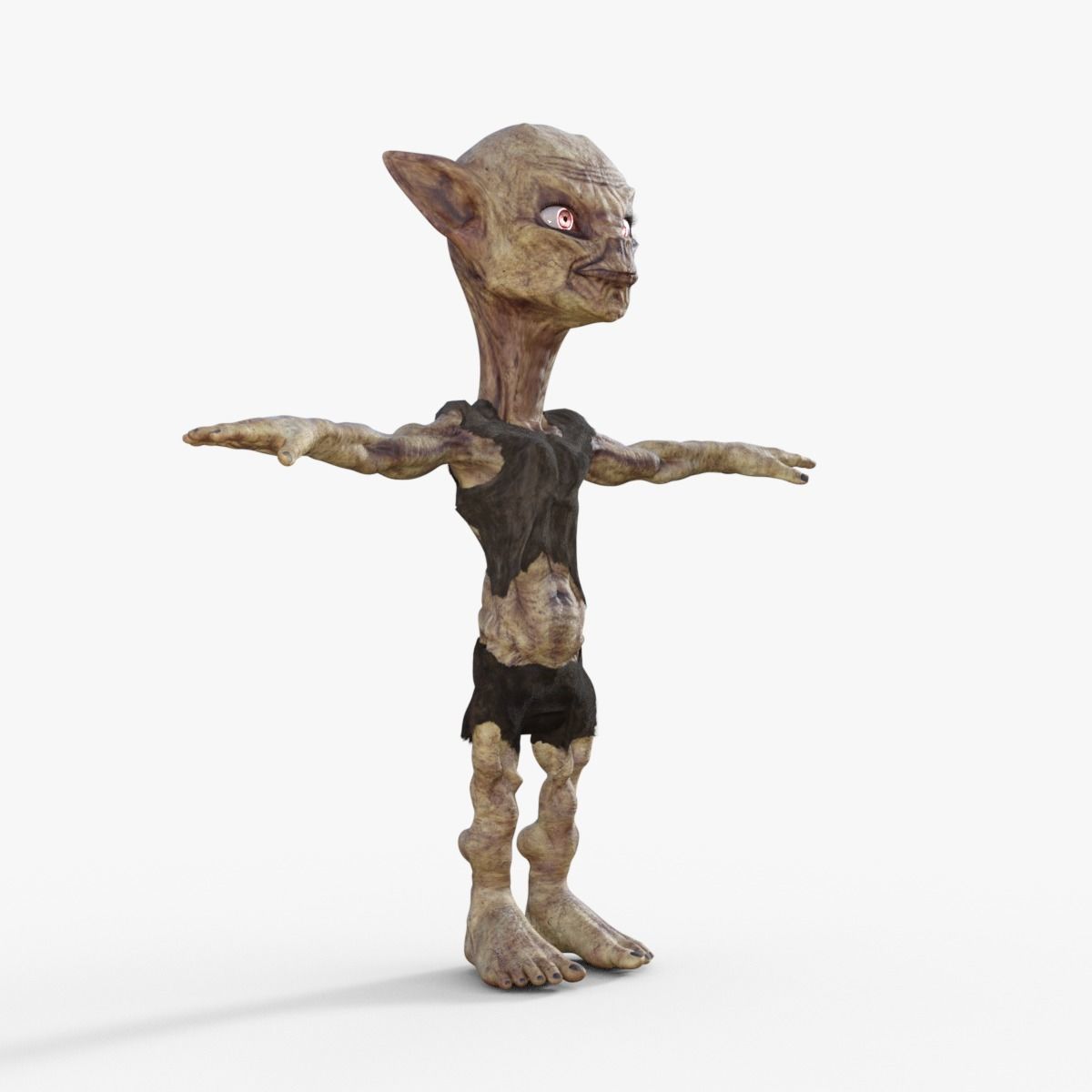 Scary Monster Rigged 3D model_7