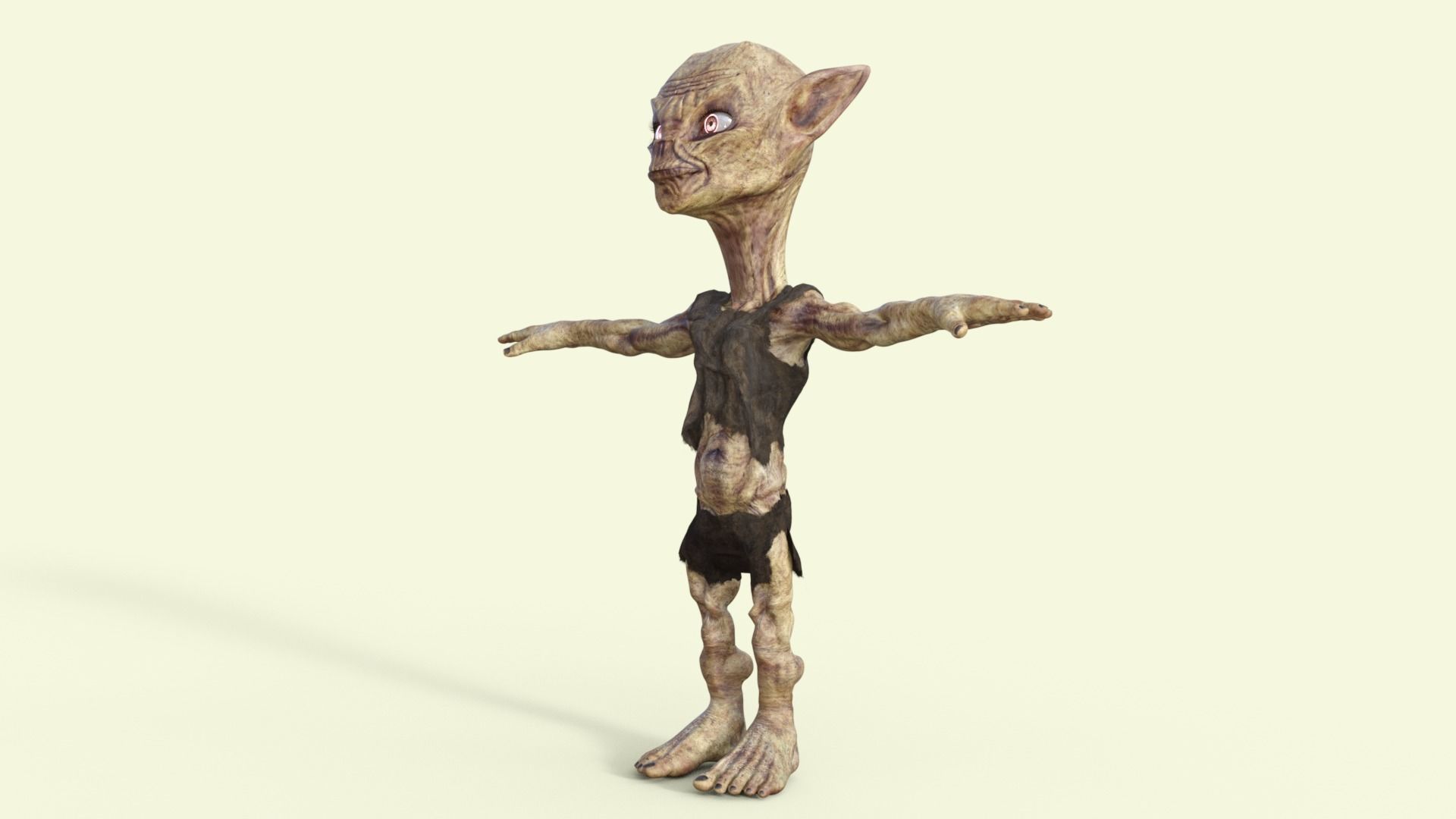 Scary Monster Rigged 3D model_13