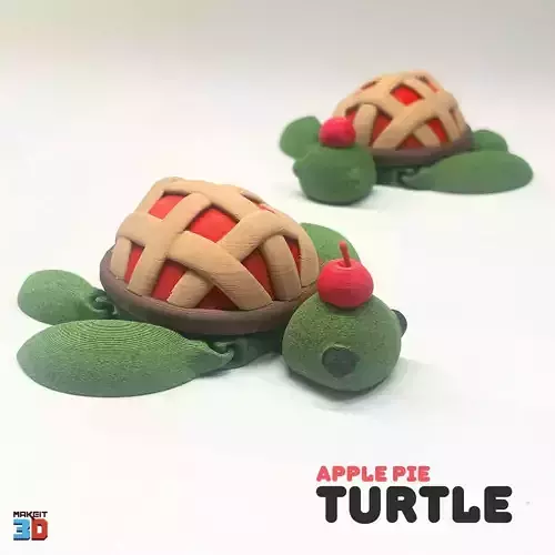 3D Printable Flexi Pie Turtle