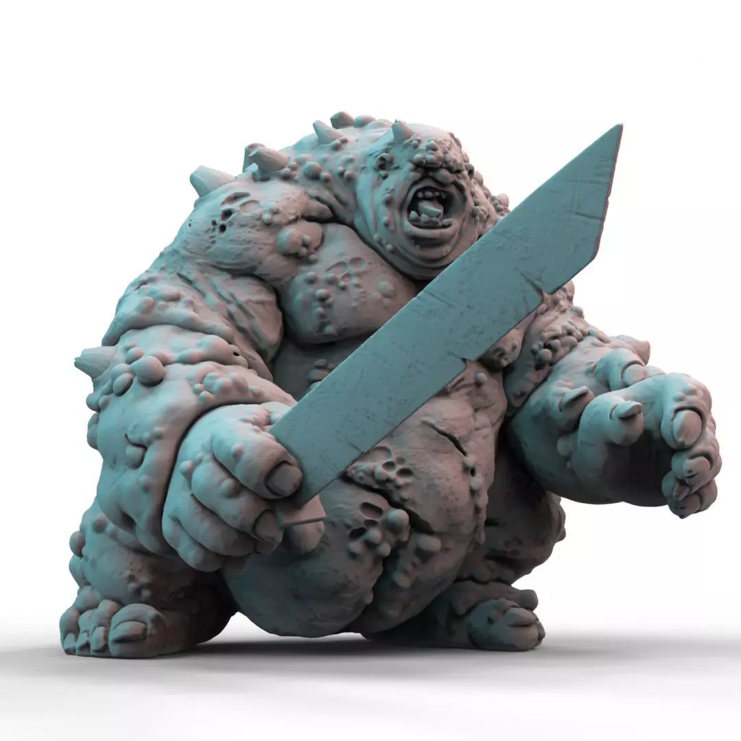 Plague Ogre King 3D print model_0