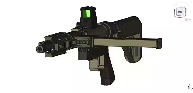 Sten gun MK II whatif CAD files 3D model