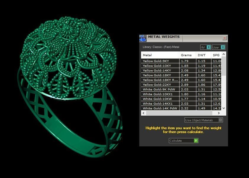 Gold Ring 27 3D print model_5