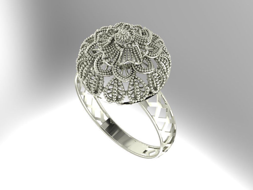 Gold Ring 27 3D print model_1