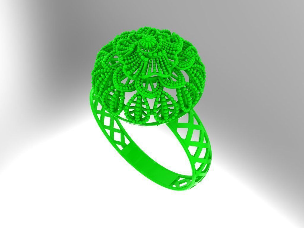 Gold Ring 27 3D print model_2