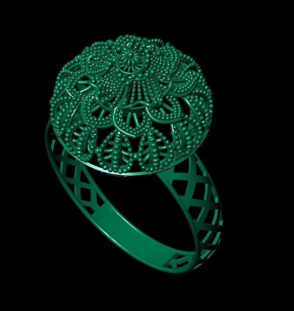 Gold Ring 27 3D print model_4
