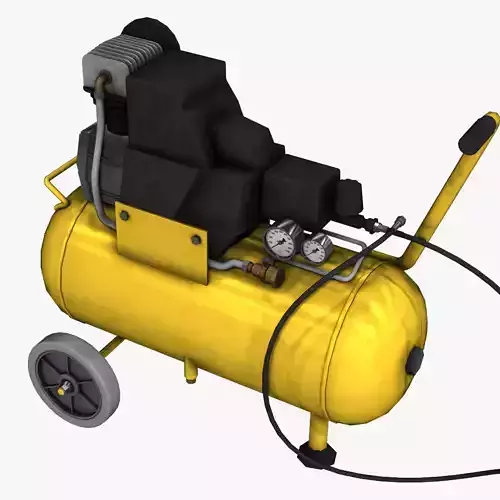 Compressor Air pressure Supply Low-poly 3D model