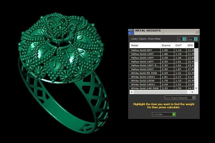 Gold Ring 26 3D print model_5