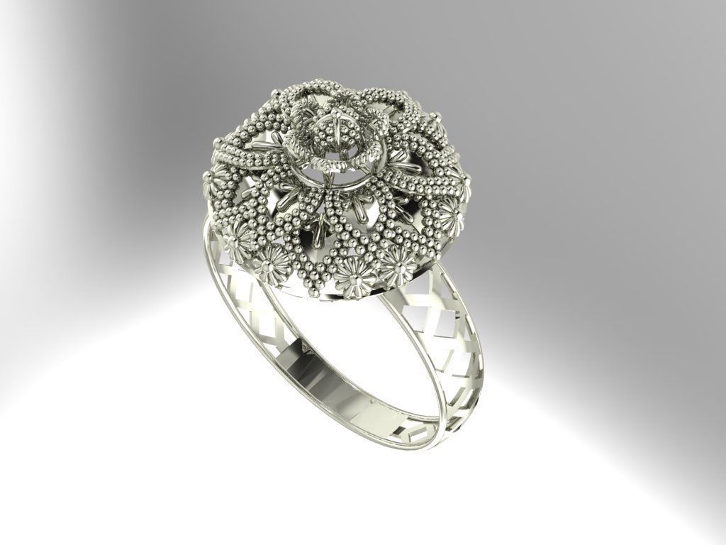 Gold Ring 26 3D print model_1