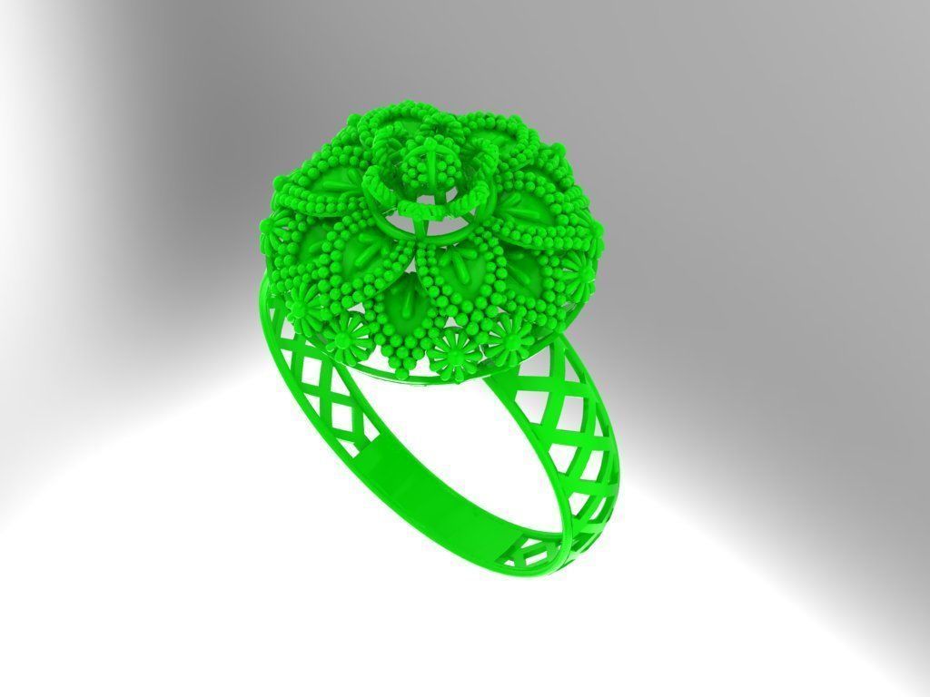 Gold Ring 26 3D print model_2