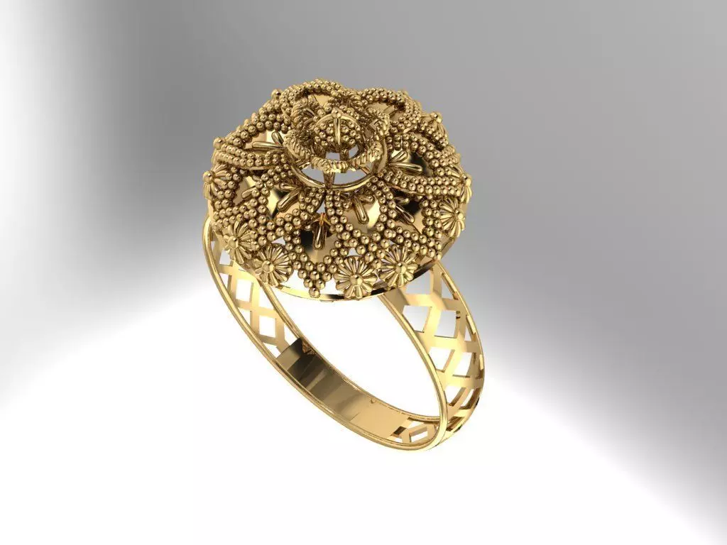 Gold Ring 26 3D print model_0