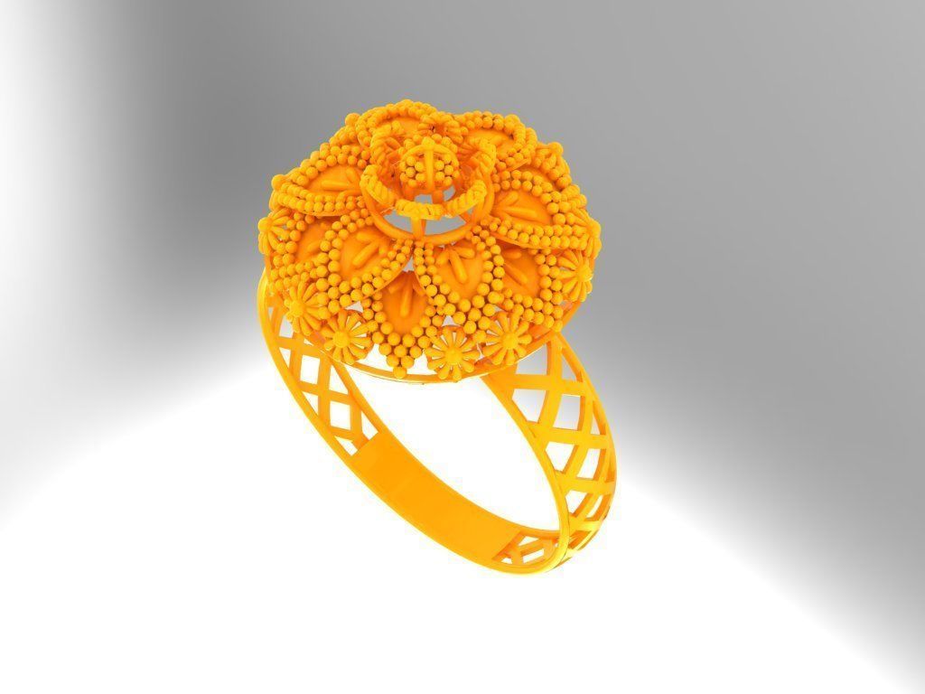 Gold Ring 26 3D print model_3