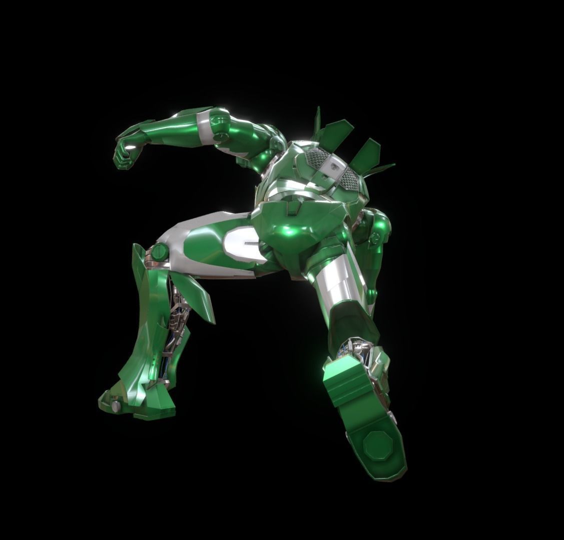 Iron Man 3D Model Rigged Low-poly 3D model_2