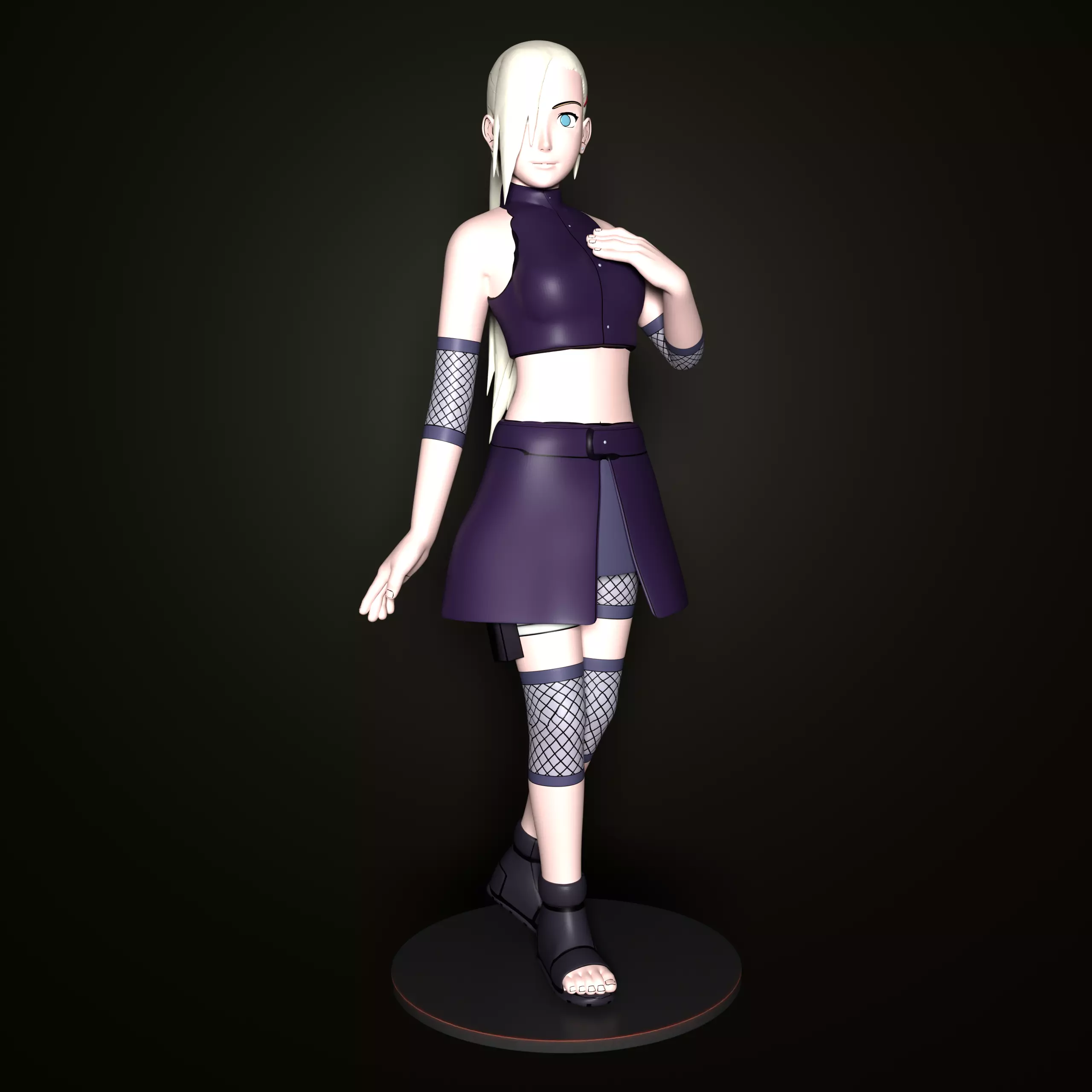 Ino Yamanaka Shippuden 3D print model