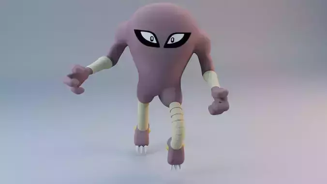 3D Model Pokemon Hitmonlee 3DPrintable