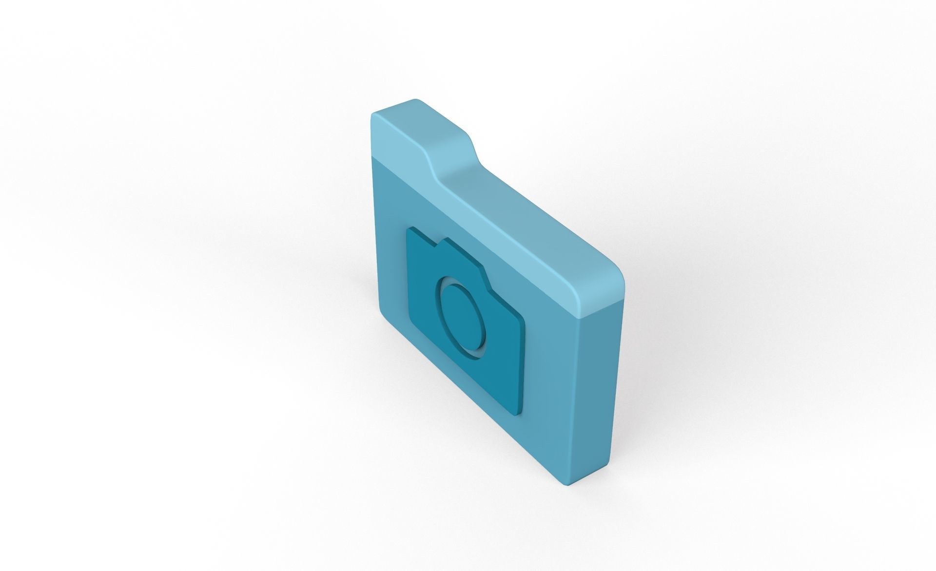 Icon Folder Camera 3D Model Low-poly 3D model_3