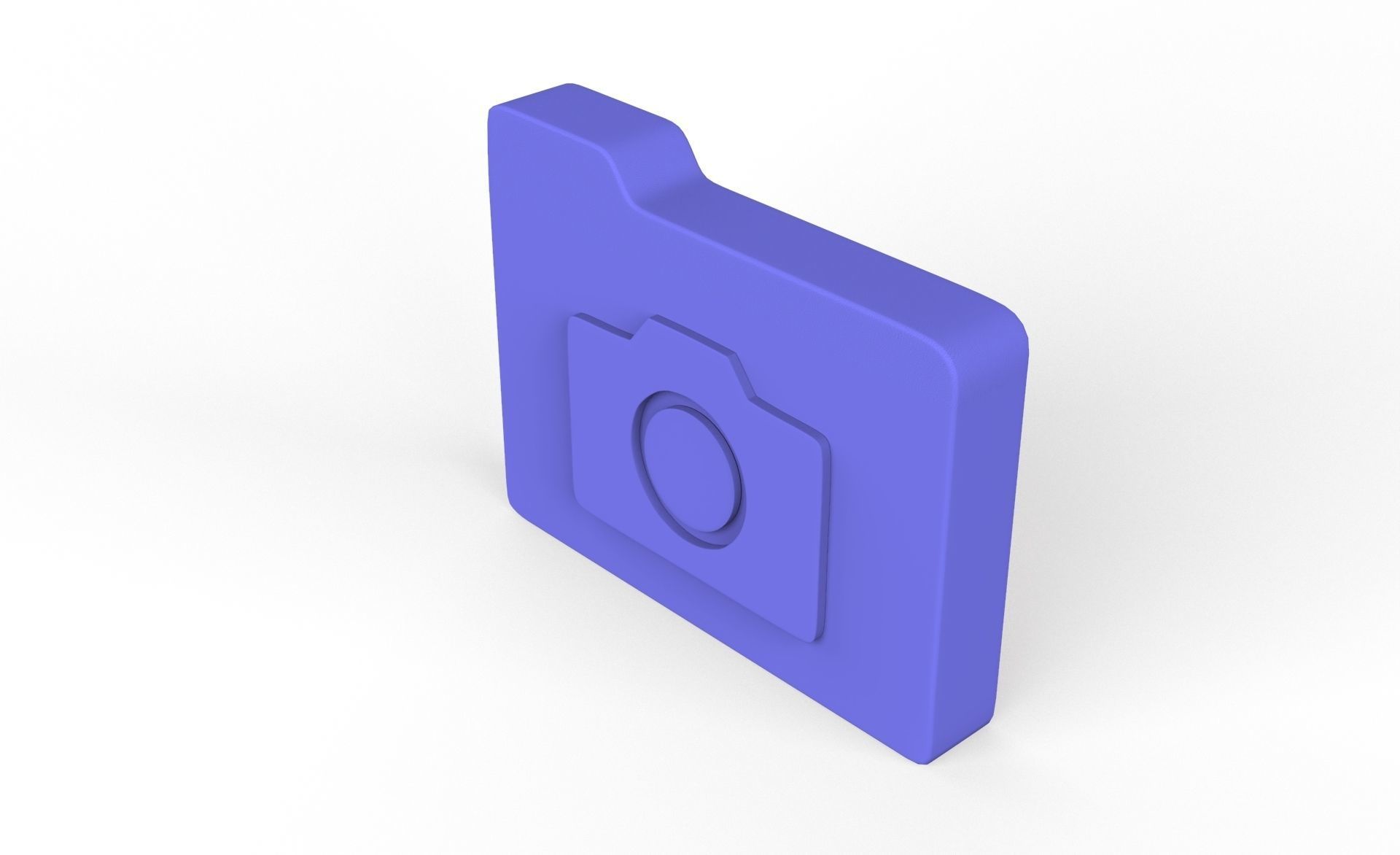 Icon Folder Camera 3D Model Low-poly 3D model_8