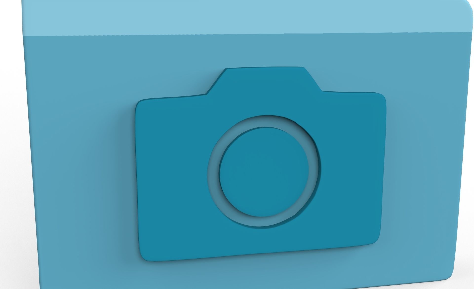 Icon Folder Camera 3D Model Low-poly 3D model_5
