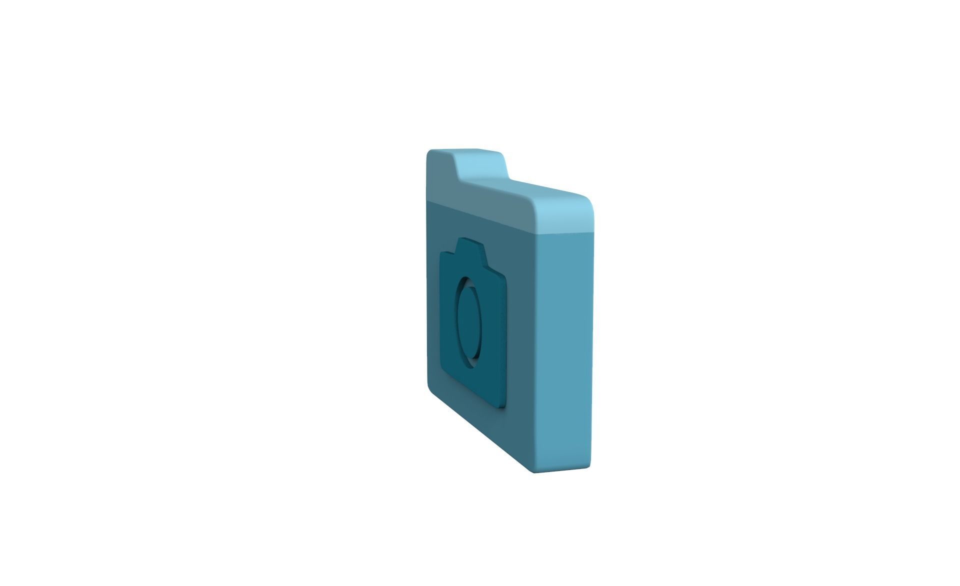 Icon Folder Camera 3D Model Low-poly 3D model_13