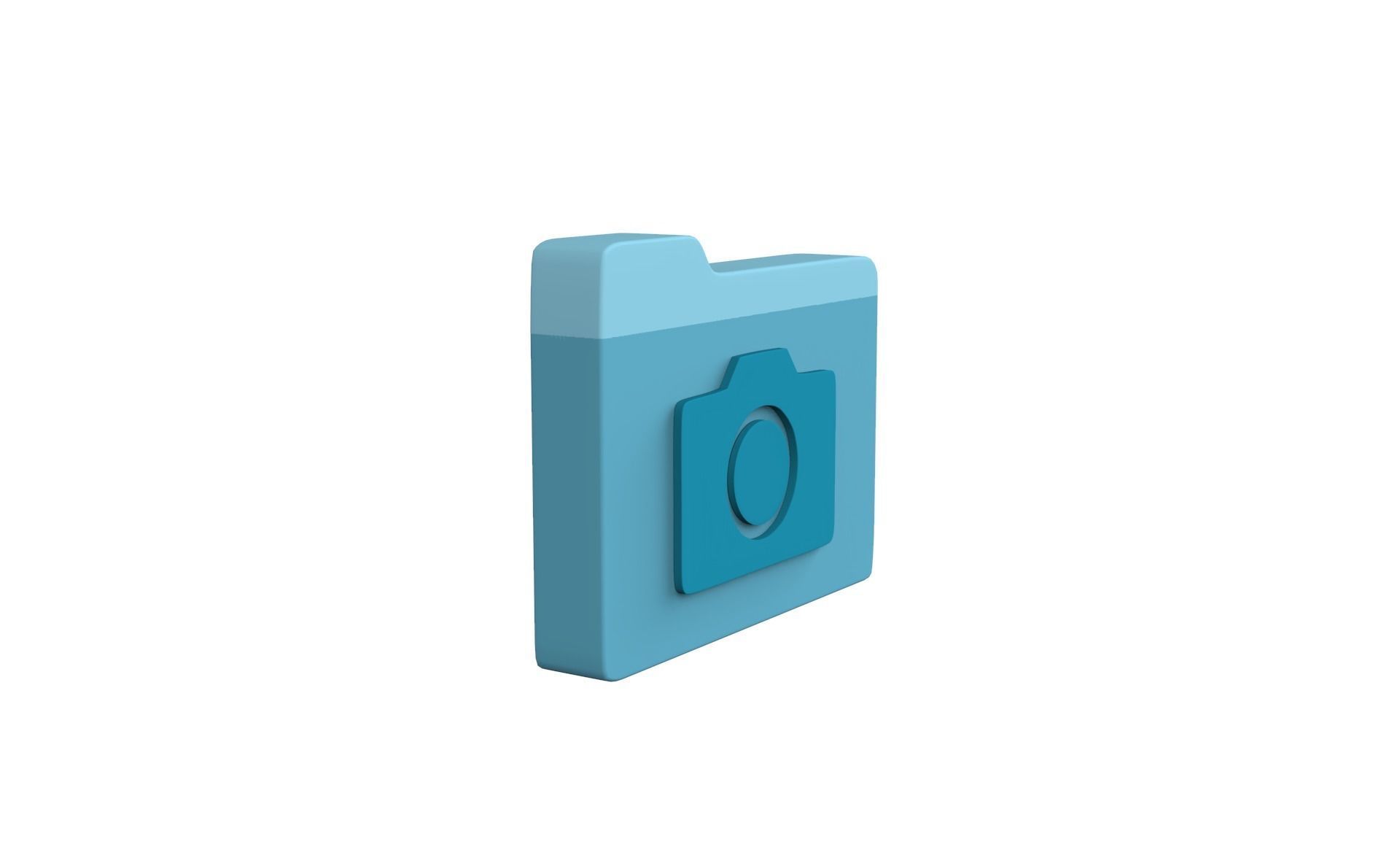 Icon Folder Camera 3D Model Low-poly 3D model_22
