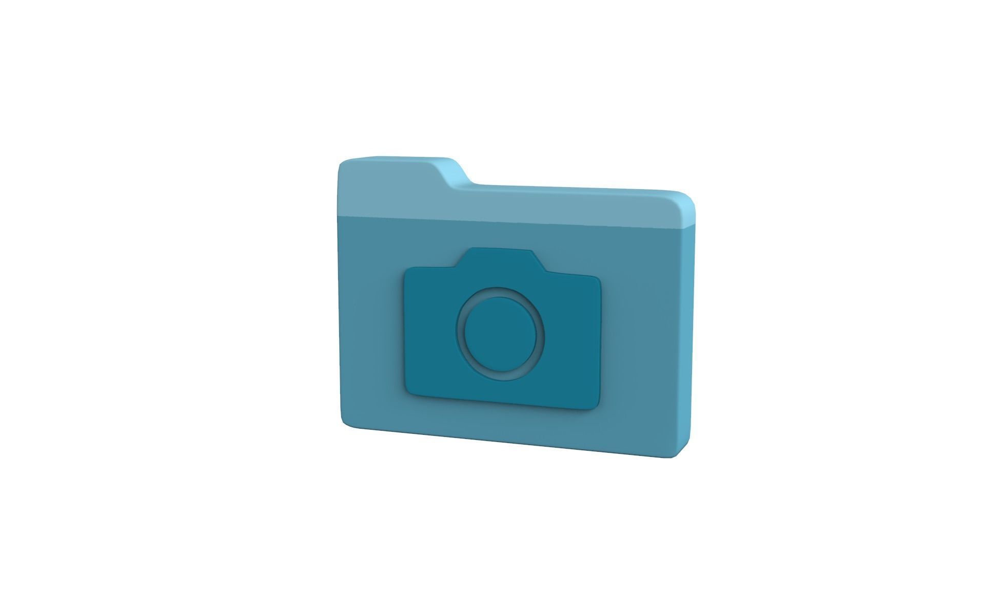 Icon Folder Camera 3D Model Low-poly 3D model_11