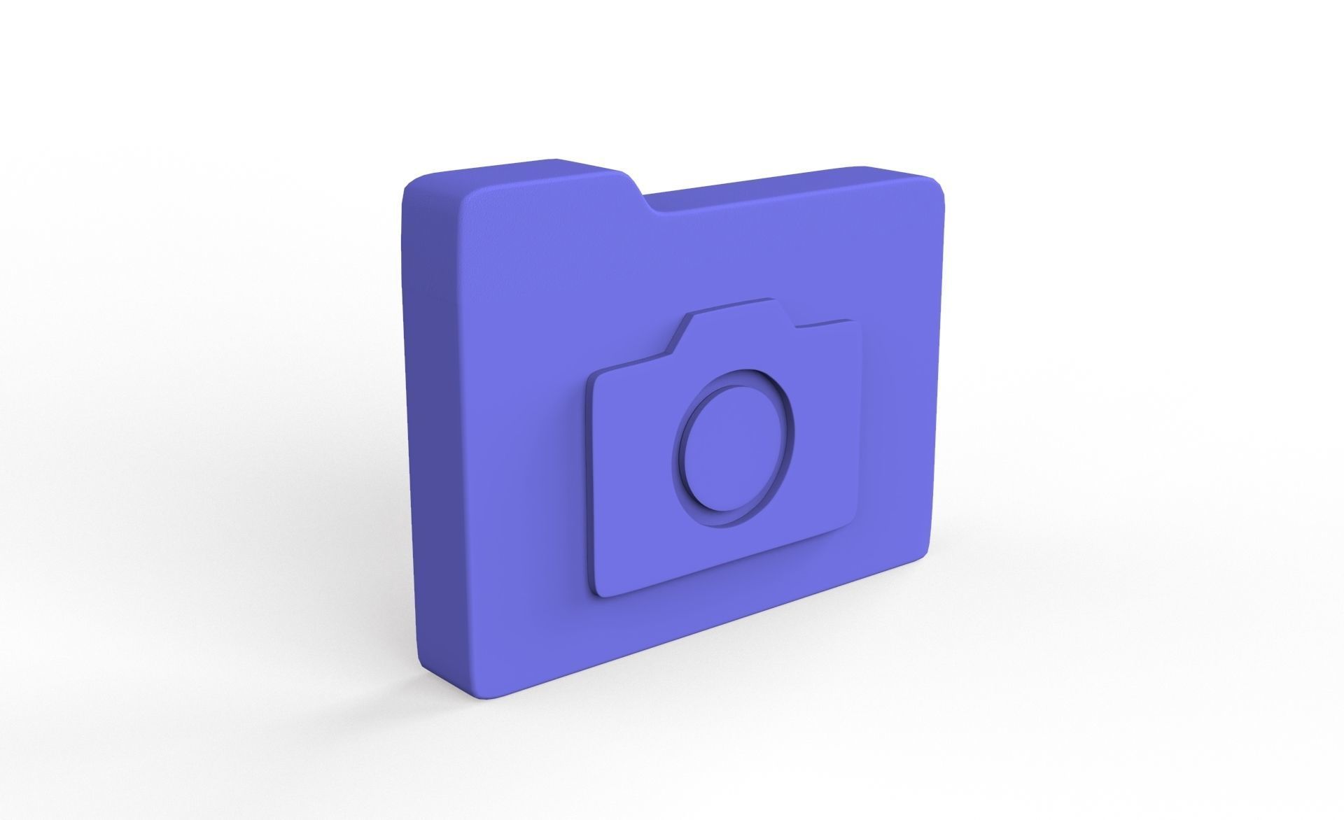 Icon Folder Camera 3D Model Low-poly 3D model_7