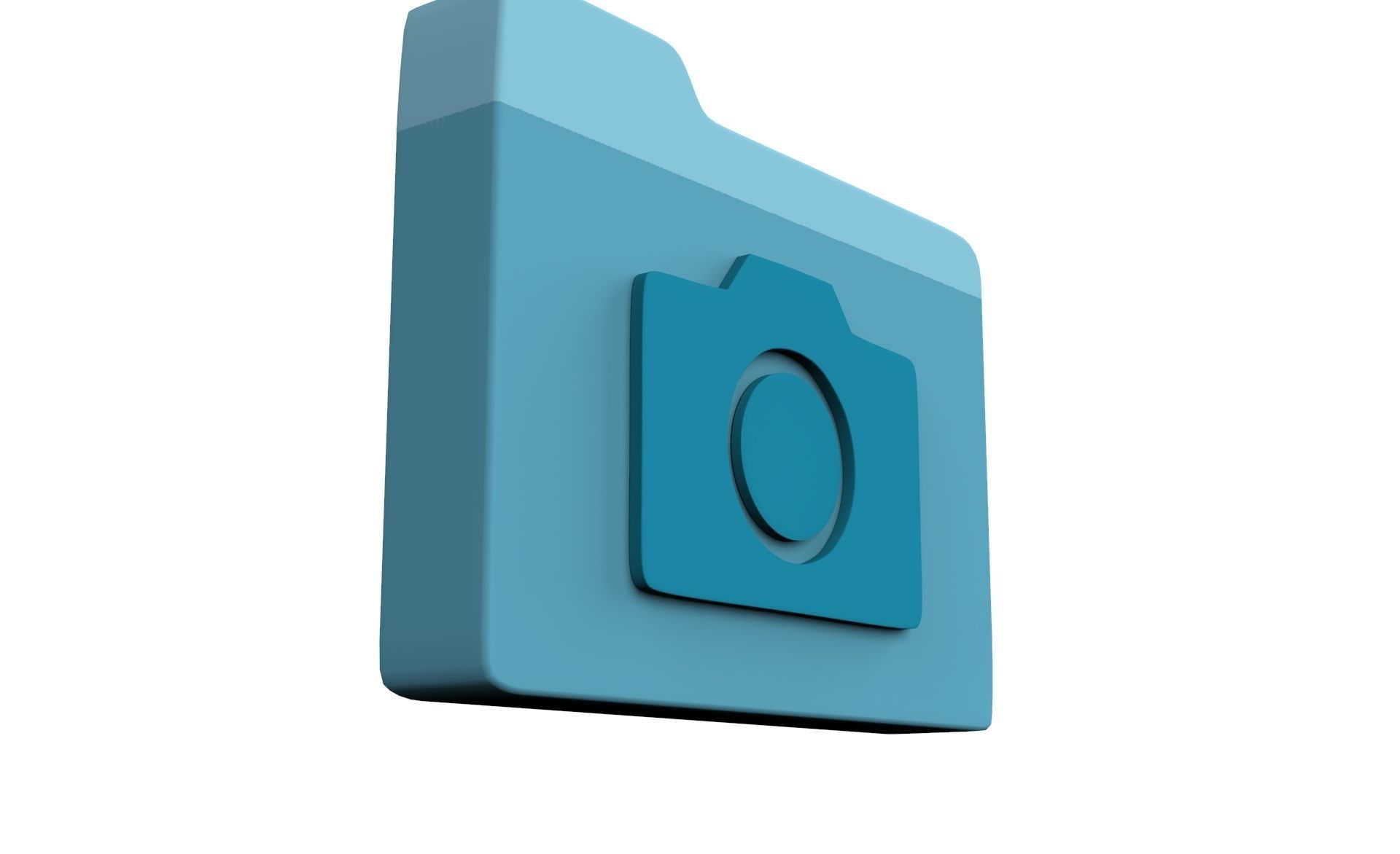 Icon Folder Camera 3D Model Low-poly 3D model_6