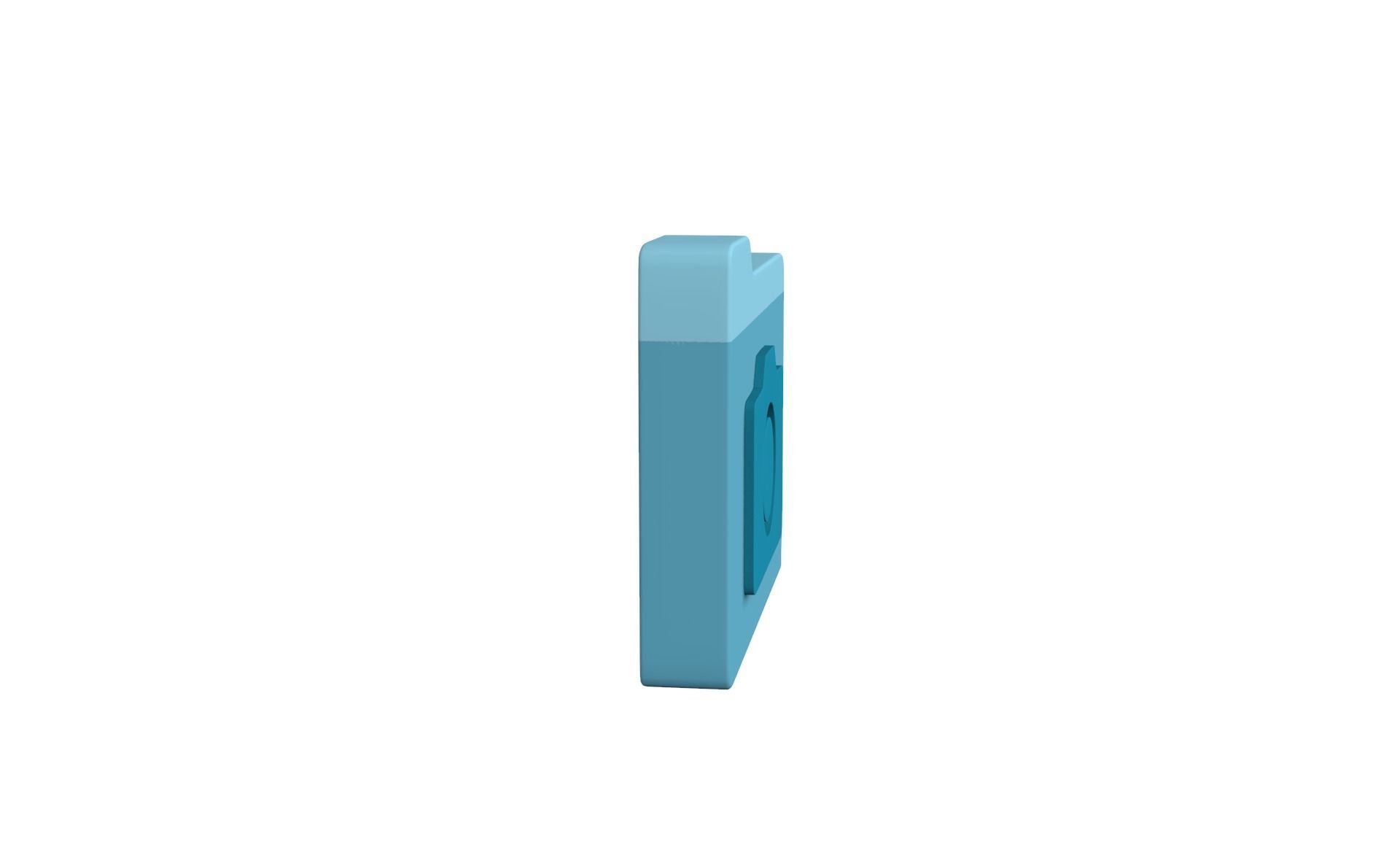 Icon Folder Camera 3D Model Low-poly 3D model_21