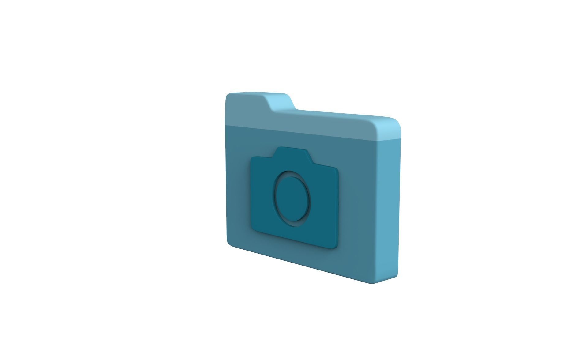 Icon Folder Camera 3D Model Low-poly 3D model_12