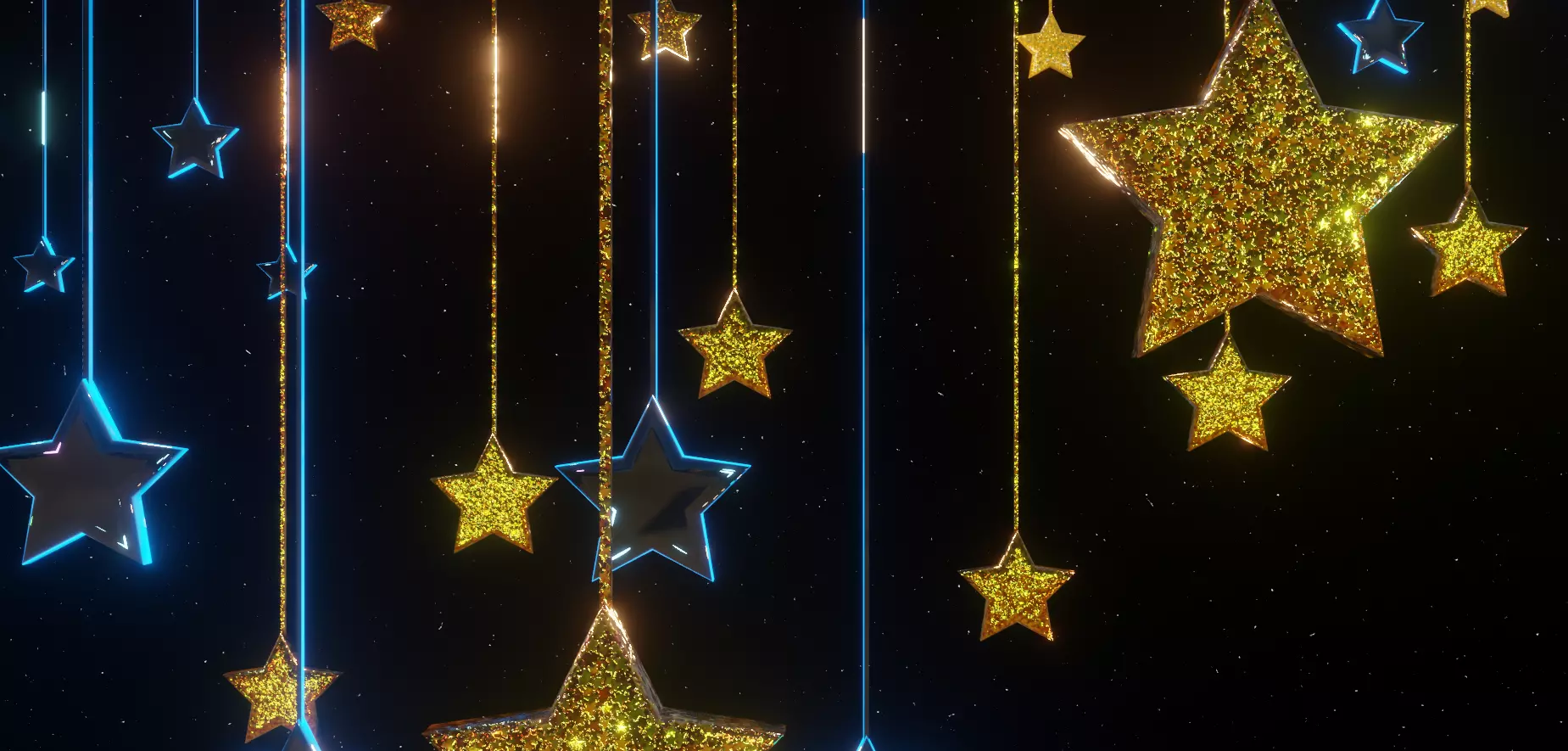 Starry Eid Greetings-Eid Saeed 3D model_0