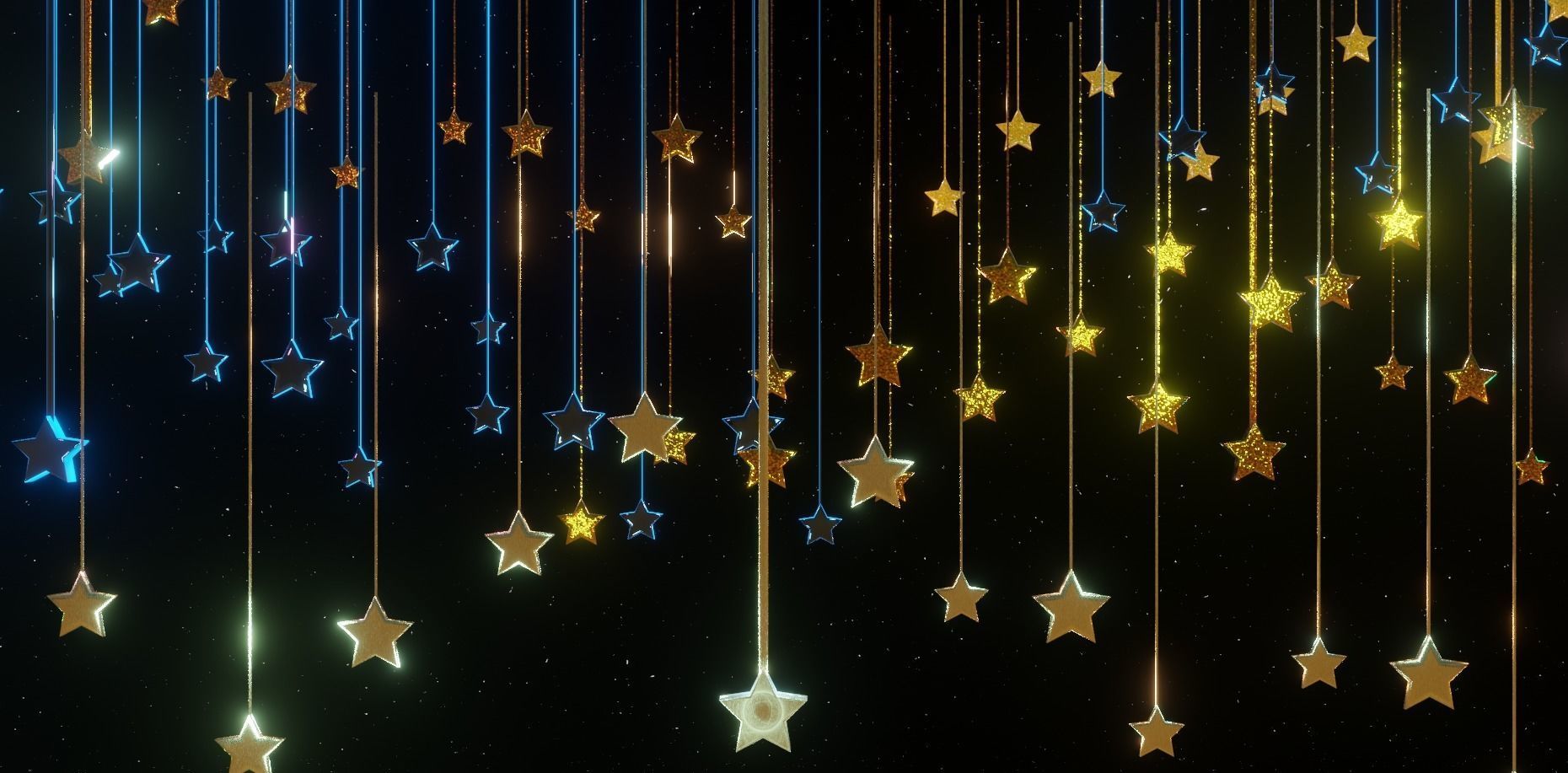 Starry Eid Greetings-Eid Saeed 3D model_1